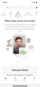 eToro Copy Trading App 