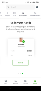 eToro Mobile App 